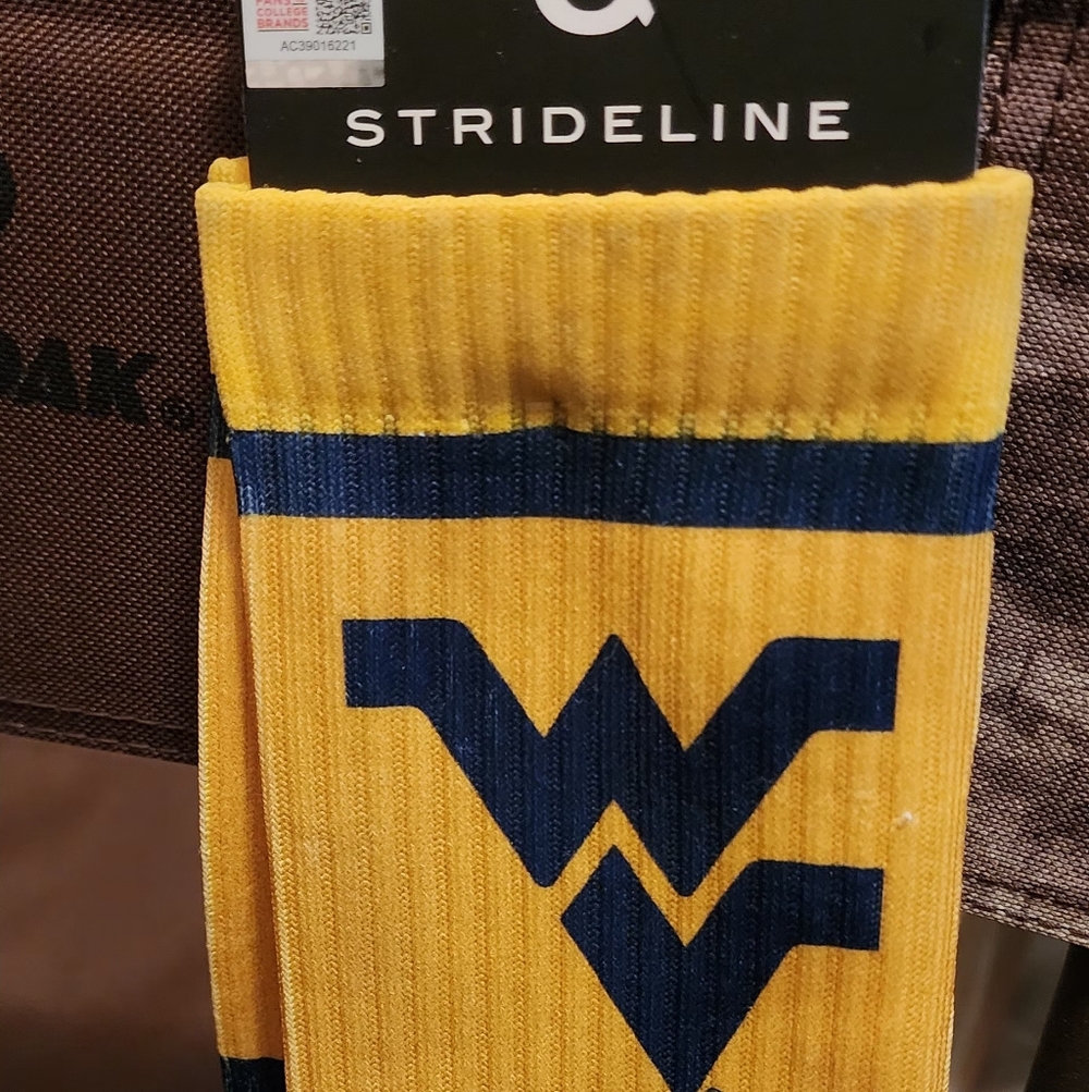 Yellow and Blue Men's Socks WEST VIRGINIA